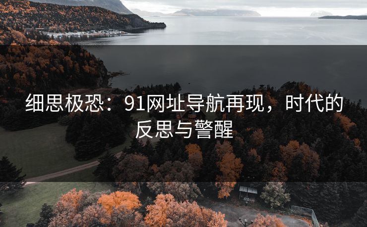 细思极恐：91网址导航再现，时代的反思与警醒